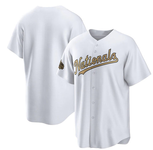 Washington Nationals Blank White RONA 2022 All-Star Cool Base Stitched Jersey