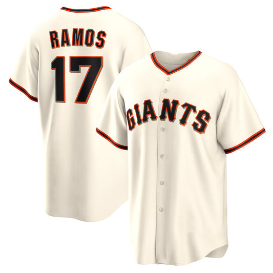 San Francisco Giants #17 Heliot Ramos Cream RONA Home Replica Jersey