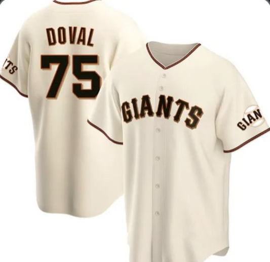 San Francisco Giants #75 Camilo Doval Cream RONA Home Jersey