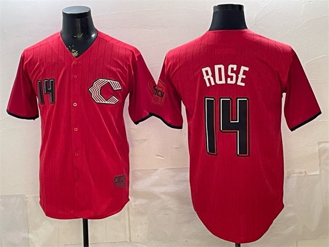 Cincinnati Reds #14 Pete Rose Red RONA 2026 City Connect Stadium Stitched Jersey