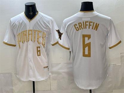 Pittsburgh Pirates #6 Konnor Griffin White RONA 2026 City Connect Stadium Stitched Jersey