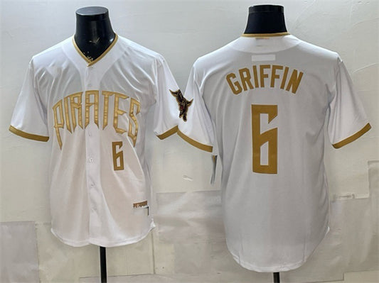 Pittsburgh Pirates #6 Konnor Griffin White RONA 2026 City Connect Stadium Stitched Jersey