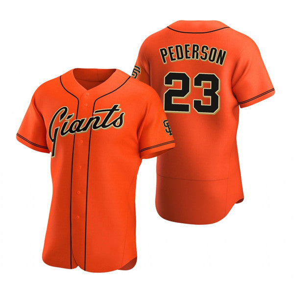 San Francisco Giants #23 Joc Pederson Orange RONA Flex Base Stitched Jersey