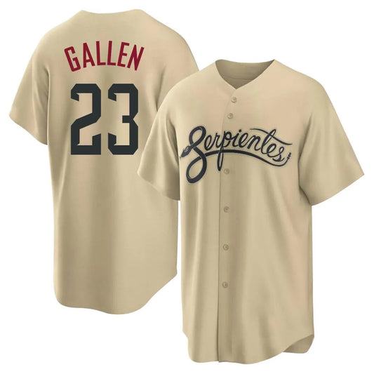 Arizona Diamondbacks #23 Zac Gallen Player Tan RONA City Connect Home Game Stitched Jerseys