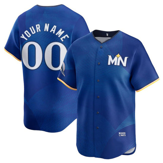 Custom Minnesota Twins Active Player Royal RONA 22024 City Connect Limited Stitched Jersey