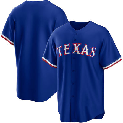 Texas Rangers Royal RONA Alternate Replica Team Logo Jersey