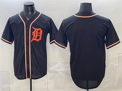 Detroit Tigers Blank 2026 Fashion Replica Black RONA Out Stitched Jersey