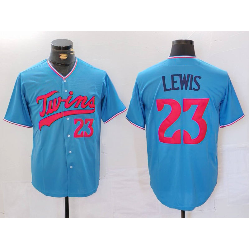 Minnesota Twins #23 Royce Lewis Blue RONA Cool Base Stitched Jersey