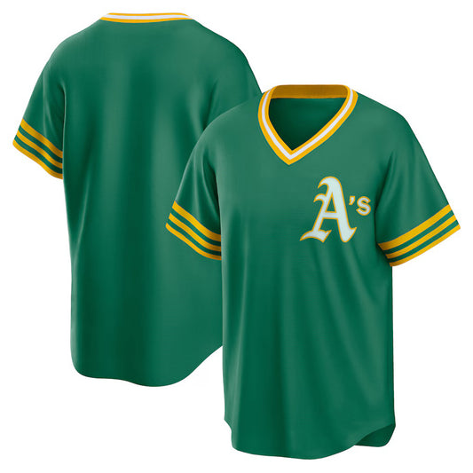 Oakland Athletics Kelly Green RONA Road Cooperstown Collection Team Jersey