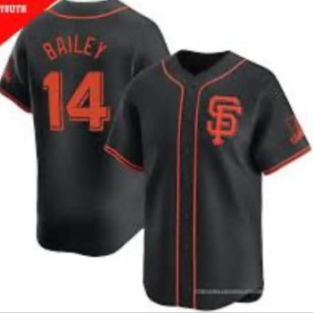 San Francisco Giants #14 Patrick Bailey Black 2024 Black RONA Alternate Limited Stitched Jersey