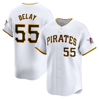 Pittsburgh Pirates #55 Jason Delay White RONA Home Limited Player Jersey