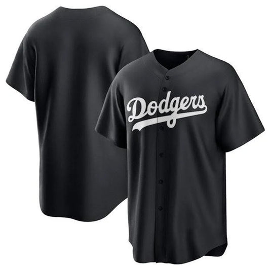 Los Angeles Dodgers Blank Player Black RONA Pitch Fashion T-shirt Stitched Jerseys