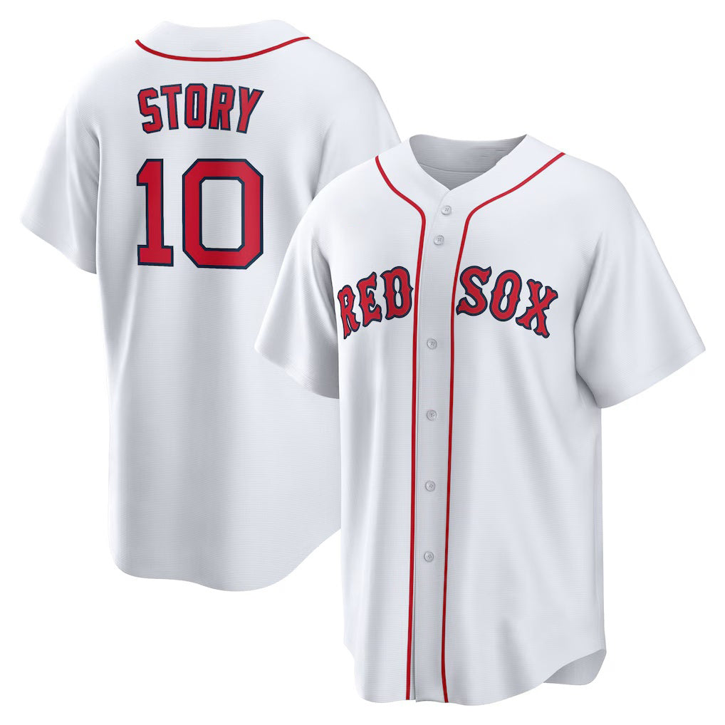 Boston Red Sox #10 Trevor Story White RONA Home Replica Jersey