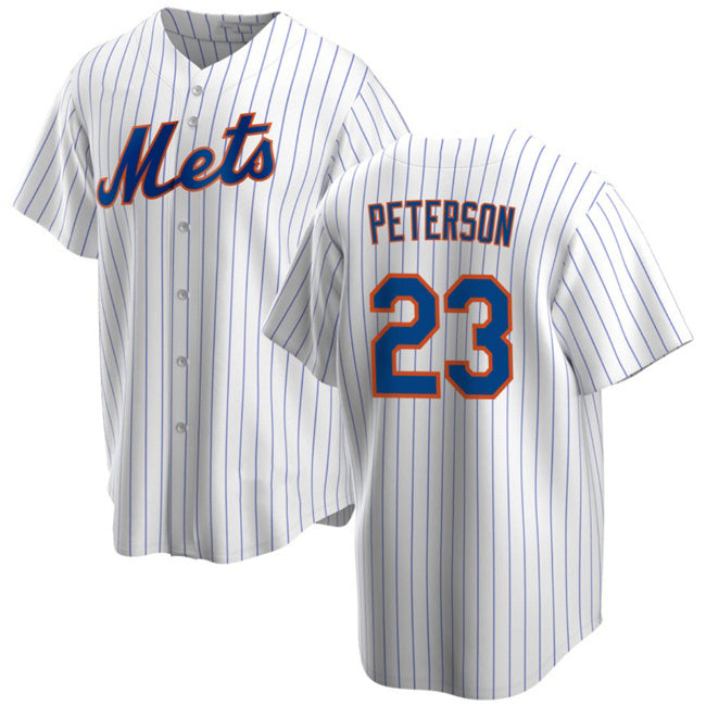 New York Mets #23 David Peterson White RONA Cool Base Stitched Jersey