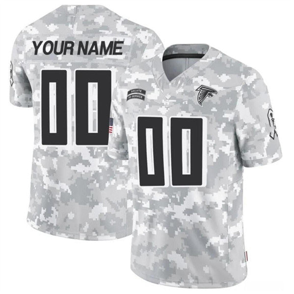 Custom A.Falcons Active Player 2024 F.U.S.E Arctic Camo RONA Salute to Service Limited Stitched Jersey