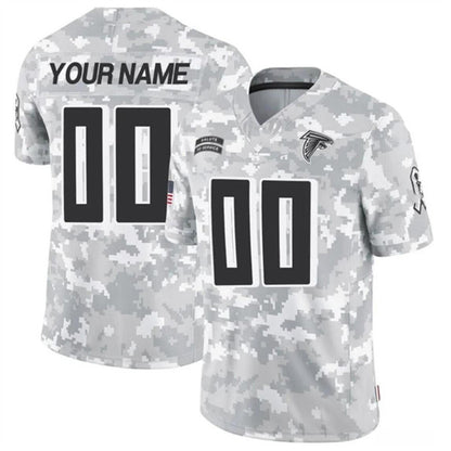 Custom A.Falcons Active Player 2024 F.U.S.E Arctic Camo RONA Salute to Service Limited Stitched Jersey