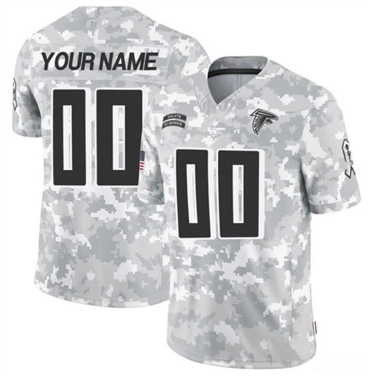 Custom A.Falcons Active Player 2024 F.U.S.E Arctic Camo RONA Salute to Service Limited Stitched Jersey