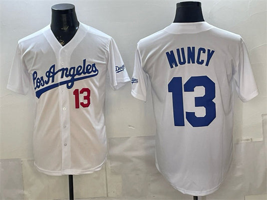Los Angeles Dodgers #13 Max Muncy White RONA Alternate Stadium Stitched Jersey