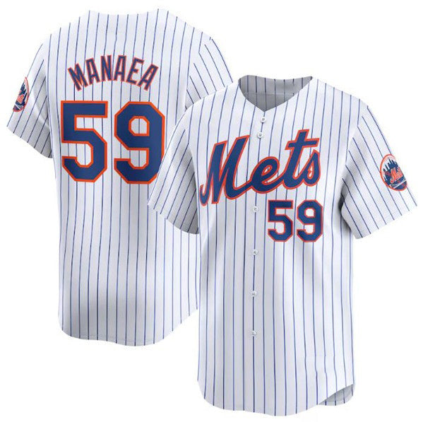 New York Mets #59 Sean Manaea White RONA 2024 Home Limited Stitched Jersey