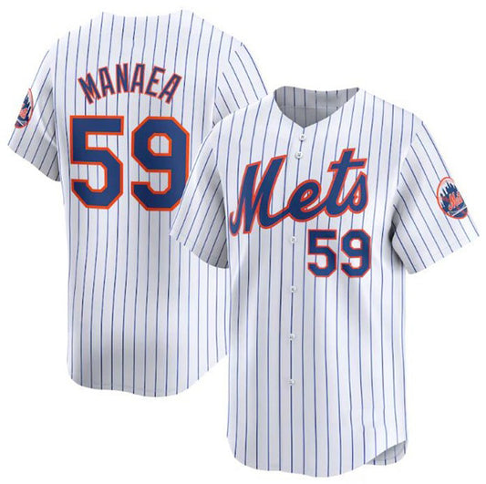 New York Mets #59 Sean Manaea White RONA 2024 Home Limited Stitched Jersey