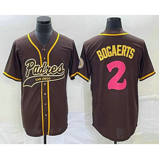 San Diego Padres #2 Xander Bogaerts Brown RONA NEW 2023 City Connect Cool Base Stitched Jersey