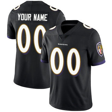 Custom B.Ravens Black RONA Vapor Untouchable Player Limited Jersey