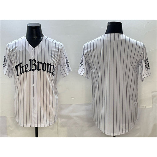 New York Yankees Blank White RONA Pinstripe 'Gothic Legacy Edition' Vapor Premier Limited Stitched Jersey