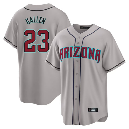 Arizona Diamondbacks #23 Zac Gallen Player Gray RONA Road Home Game Stitched Jerseys