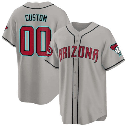 Custom Arizona Diamondbacks 2024 Cool Base Jersey ¨C Gray RONA