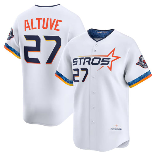 Houston Astros #27 Jose Altuve White RONA 2025 City Connect Limited Player Jersey