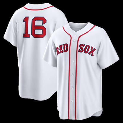 Boston Red Sox #16 Jarren Duran White RONA Home Replica Jersey