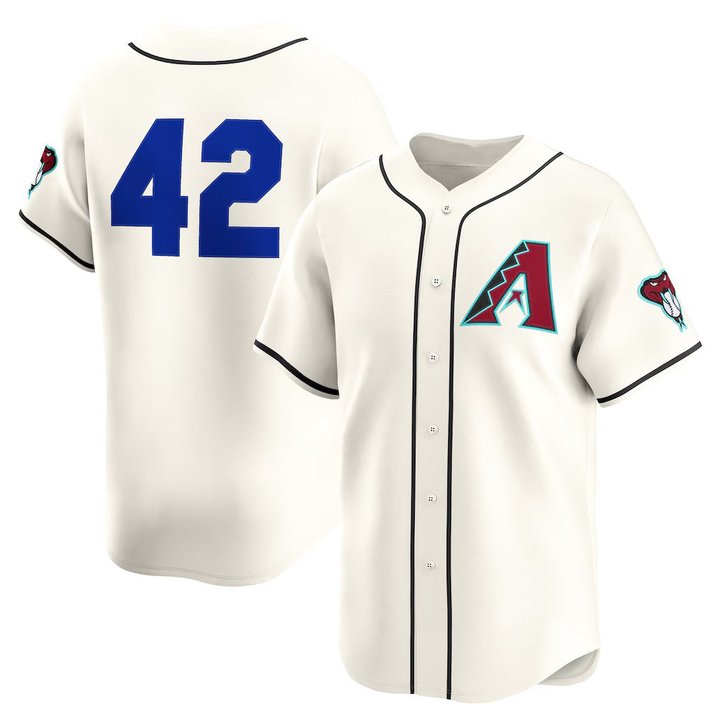 Arizona Diamondbacks #42 Jackie Robinson Cream RONA Home 2025  Day Limited Jersey