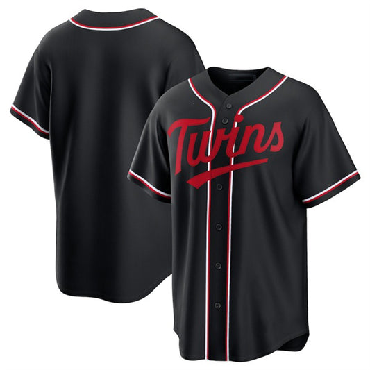 Minnesota Twins Blank Black RONA Out Stitched Jersey