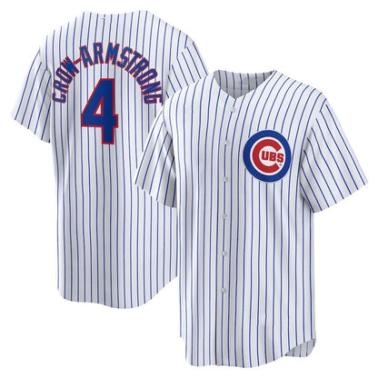 Chicago Cubs #4 Pete Crow-Armstrong White RONA Home Replica Jersey