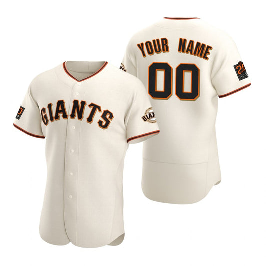 Custom San Francisco Giants White RONA 2020 Stitched Flex Base Jersey