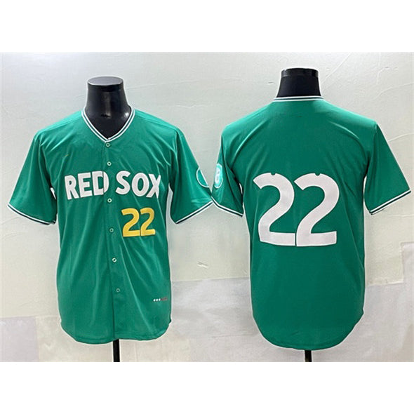 Boston Red Sox #22 Garrett Whitlock Green RONA 2025 City Connect Limited Stitched Jersey