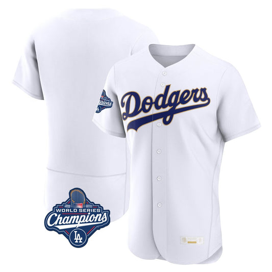 Los Angeles Dodgers Blank Player Gold White RONA 2026 Collection Stadium Limited Elite World Series Meet Stitched Jerseys