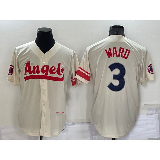 Los Angeles Angels #3 Taylor Ward Cream RONA 2022 City Connect Cool Base Stitched Jersey