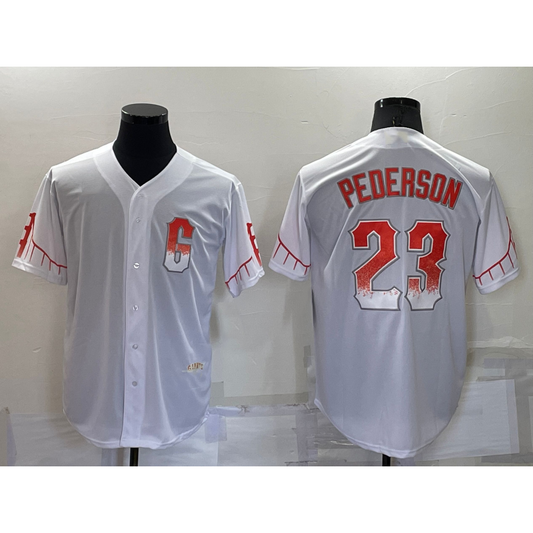 San Francisco Giants #23 Joc Pederson White RONA 2021 City Connect Stitched Cool Base Jersey