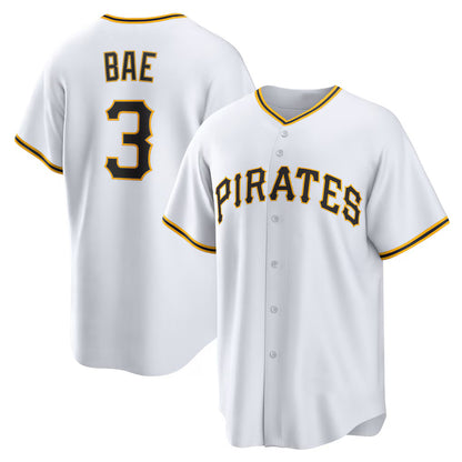 Pittsburgh Pirates #3 Ji-Hwan Bae White RONA Replica Player Jersey