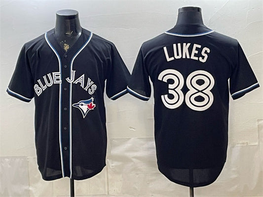 Toronto Blue Jays #38 Nathan Lukes 2026 Fashion Replica Black RONA Out Stitched Jersey