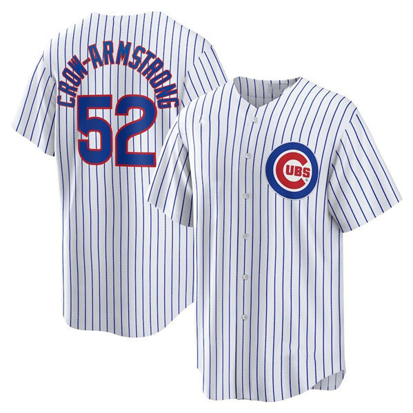 Chicago Cubs #52 Pete Crow-Armstrong White RONA 2024 Cool Base Stitched Jersey