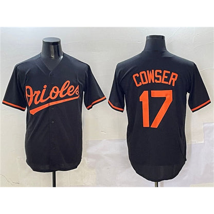 Baltimore Orioles #17 Colton Cowser Black RONA Cool Base Stitched Jersey