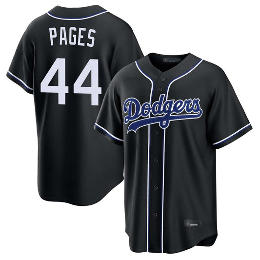 Los Angeles Dodgers #44 Andy Pages Player Black RONA Carbon Limited Home Stitched Jerseys
