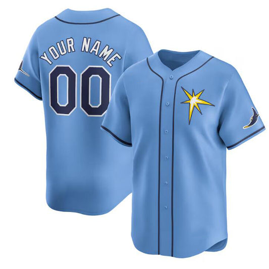 Custom Tampa Bay Rays Active Player Light Blue RONA Alternate Stitched Jersey