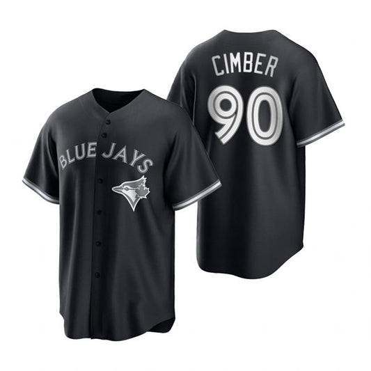 Toronto Blue Jays #90 Adam Cimber Black White RONA Collection Jersey