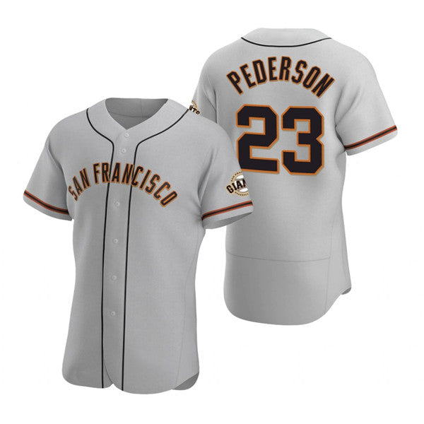 San Francisco Giants #23 Joc Pederson Gray RONA Flex Base Stitched Jersey
