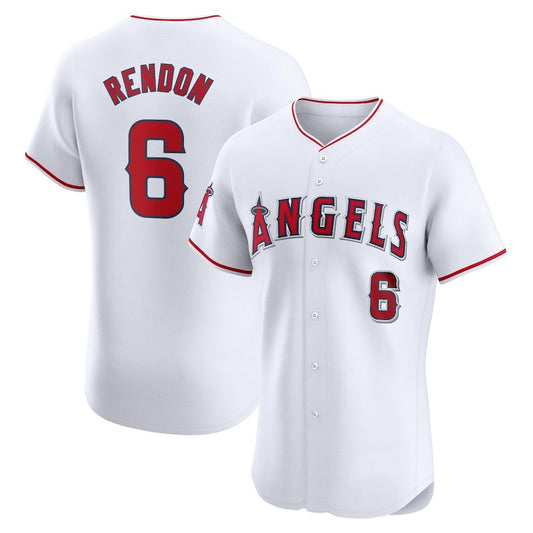 Los Angeles Angels #6 Anthony Rendon White RONA Home Elite Player Jersey