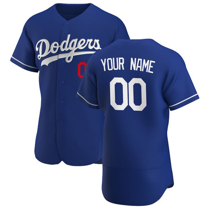 Custom Los Angeles Dodgers Royal RONA Alternate 2020 Authentic Player Jersey