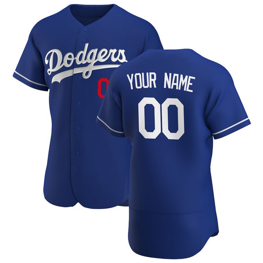 Custom Los Angeles Dodgers Royal RONA Alternate 2020 Authentic Player Jersey